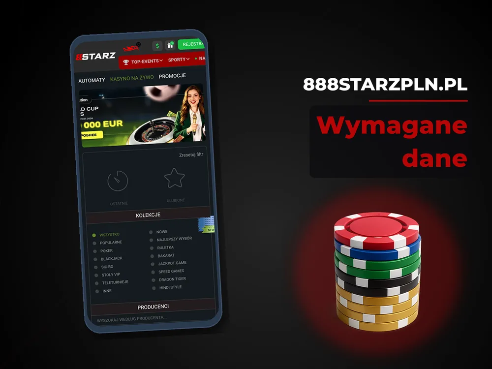 888starzpln.pl - Wymagane dane