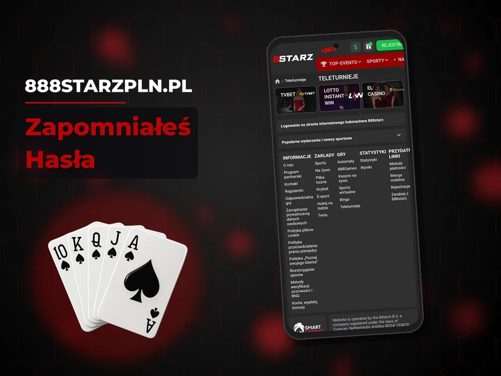 888starzpln.pl - Zapomniałeś Hasła